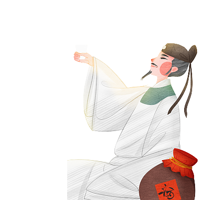 酒友相交，“與君飲，品其德”